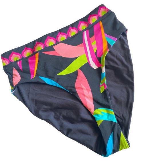 NWT TRINA TURK High Waist Birds of Paradise Bikini Bottom, size 4 - Picture 4 of 14